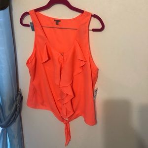 Charlotte Russe Ruffled Tank Top Blouse